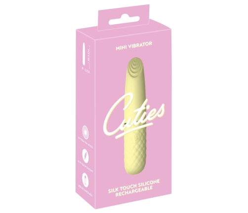 Cuties Mini Vibe Yellow 5th Gen - Compact Rechargeable Silicone Model