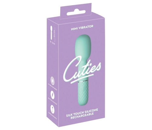 Cuties Mini Wand 5th Gen Green - Compact Rechargeable Silicone Massager