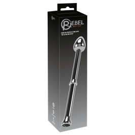 Rebel Metal Milking Stick - Rechargeable Prostate System, Silver, 26.5cm