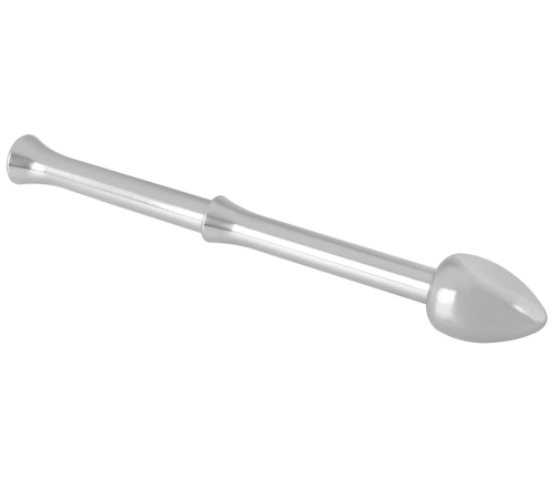 Rebel Metal Milking Stick - Rechargeable Prostate System, Silver, 26.5cm
