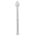 Rebel Metal Milking Stick - Rechargeable Prostate System, Silver, 26.5cm