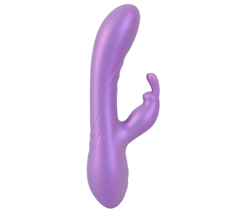 Sweet Smile Flexible Rabbit Metallic Silicone Dual Action Model, 18.3 cm