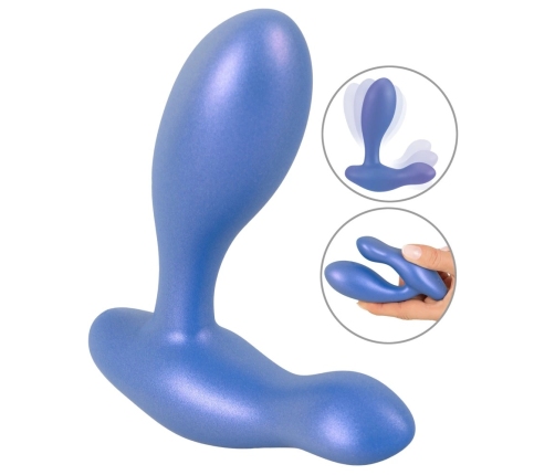 Sweet Smile Flexible Metallic Silicone Dual-Motor Anal Model, 11.5 cm