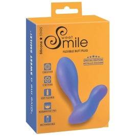 Sweet Smile Flexible Metallic Silicone Dual-Motor Anal Model, 11.5 cm