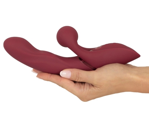 Javida 2 Function Rabbit Vibe Thumpin Silicone Dual Motor Massager Pink