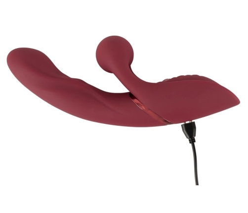 Javida 2 Function Rabbit Vibe Thumpin Silicone Dual Motor Massager Pink