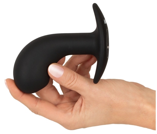 ANOS Big Head Silicone Prostate Massager with 10 Vibration Modes, Black