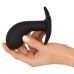ANOS Big Head Silicone Prostate Massager with 10 Vibration Modes, Black