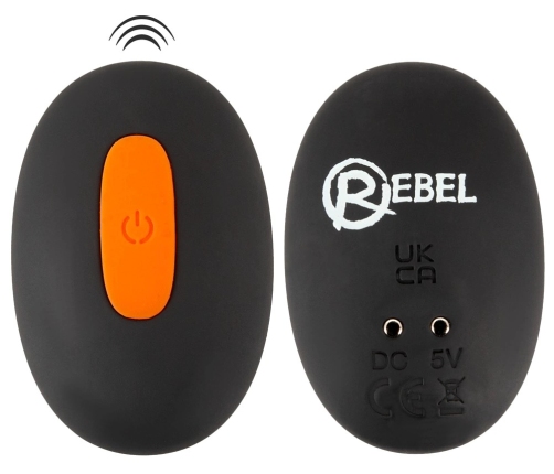 Rebel RC Intimate Ring System with Adjustable Vibration, Black, 9.4 cm