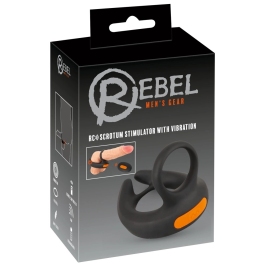 Rebel RC Intimate Ring System with Adjustable Vibration, Black, 9.4 cm