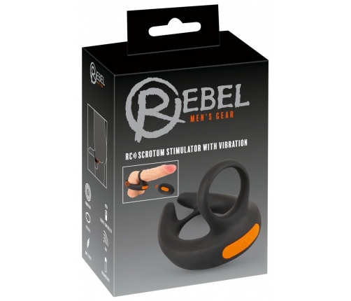 Rebel RC Intimate Ring System with Adjustable Vibration, Black, 9.4 cm