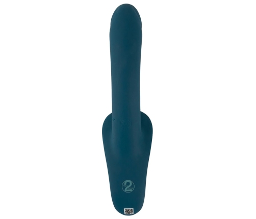You2Toys Your Strap-On RC Vibrator Blue - Dual Motor, Adjustable Harness