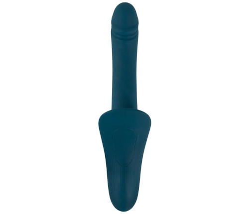 You2Toys Your Strap-On RC Vibrator Blue - Dual Motor, Adjustable Harness