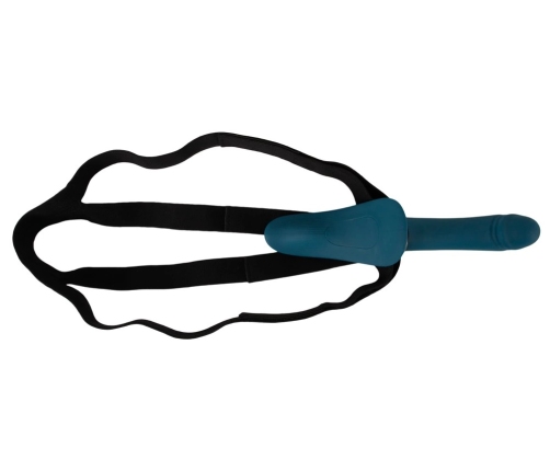 You2Toys Your Strap-On RC Vibrator Blue - Dual Motor, Adjustable Harness