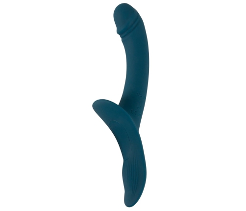 You2Toys Your Strap-On RC Vibrator Blue - Dual Motor, Adjustable Harness
