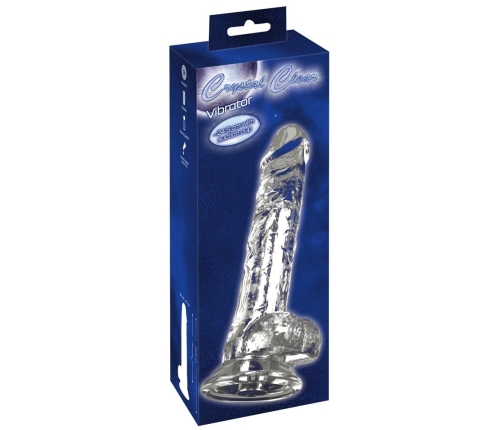 Crystal Clear Intimate Machine 24.5cm with Suction Cup & 10 Modes