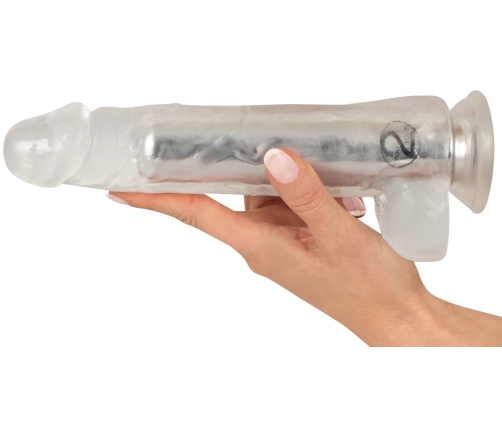 Crystal Clear Intimate Machine 24.5cm with Suction Cup & 10 Modes
