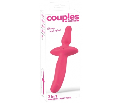 Couples Choice 2in1 Silicone Intimate Stimulation Device, Waterproof, 26cm