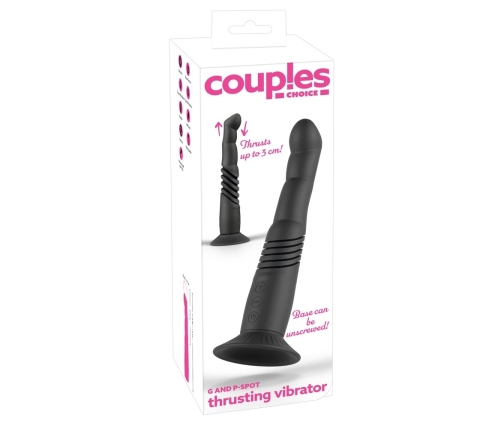 Couples Choice G & P-Spot Thrusting Vibrator with Removable Suction Cup