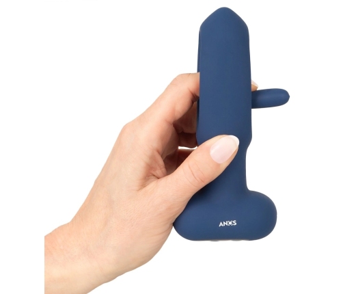 ANOS RC Flickering Tongue Anal Plug with Vibration, Silicone, 14.1cm