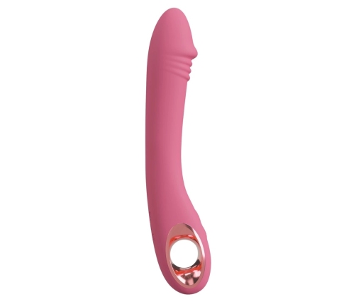 You2Toys Slim G-Spot Rose Vibrating Massager, 10 Modes, Pink, 21.4cm