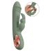 You2Toys Slim Rabbit Olive Dual Vibrator, 10 Modes, Waterproof, Silicone