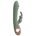 You2Toys Slim Rabbit Olive Dual Vibrator, 10 Modes, Waterproof, Silicone