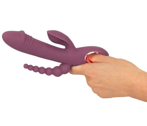 You2Toys Slim Triple Plum 3-in-1 Intimate System, Waterproof, Purple
