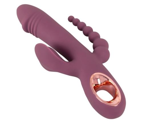 You2Toys Slim Triple Plum 3-in-1 Intimate System, Waterproof, Purple