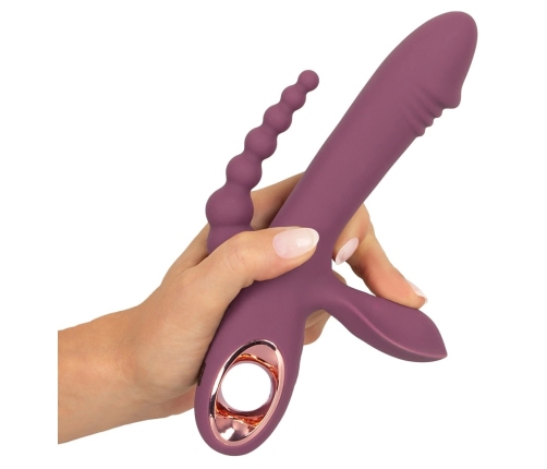 You2Toys Slim Triple Plum 3-in-1 Intimate System, Waterproof, Purple