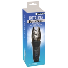 STROKER Rotating Intimate Device with Vibration & Thrust, Transparent, 25.2 cm