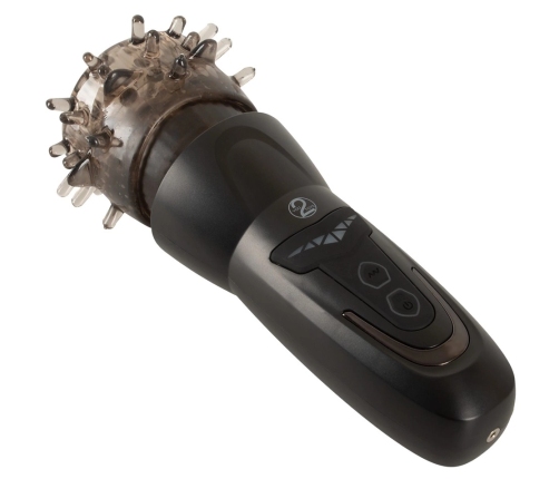 STROKER Rotating Intimate Device with Vibration & Thrust, Transparent, 25.2 cm