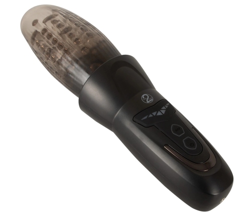 STROKER Rotating Intimate Device with Vibration & Thrust, Transparent, 25.2 cm