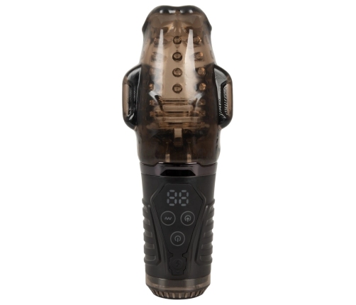 Stroker Handy Sucking Intimate Machine Dual Vibration Black 21.7cm