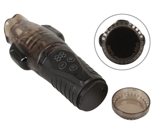 Stroker Handy Sucking Intimate Machine Dual Vibration Black 21.7cm