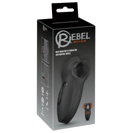 Rebel Man Wand Intimate Stimulator with Vibrating Moving Wings, Black