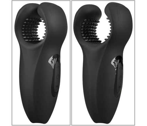 Rebel Man Wand Intimate Stimulator with Vibrating Moving Wings, Black