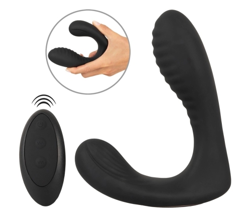 You2Toys Intense RC Silicone Anal Plug with Dual Motors & Remote, Black