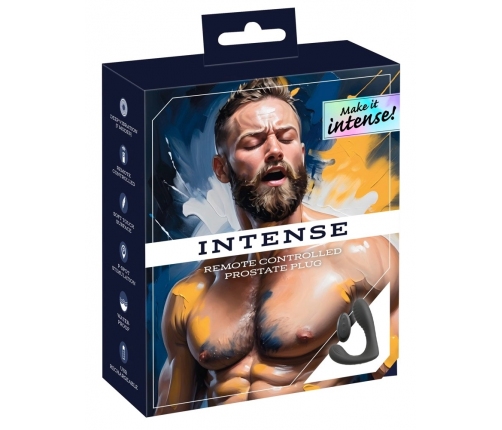 You2Toys Intense RC Silicone Anal Plug with Dual Motors & Remote, Black