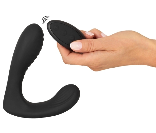 You2Toys Intense RC Silicone Anal Plug with Dual Motors & Remote, Black