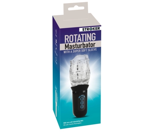 STROKER Rotating Intimate Machine Clear 360° Multi-Speed, Rechargeable