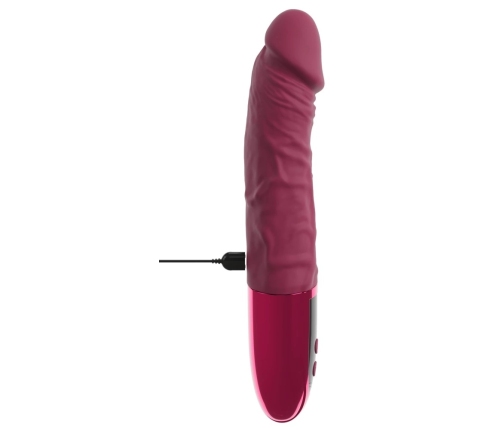beau coeur VARELO Natural Vibrator Red 23cm 12 Modes Silicone LED USB