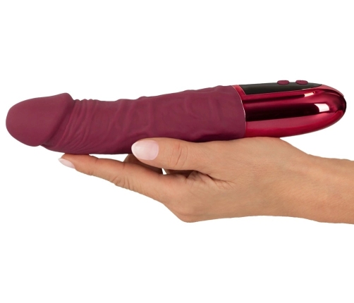 beau coeur VARELO Natural Vibrator Red 23cm 12 Modes Silicone LED USB