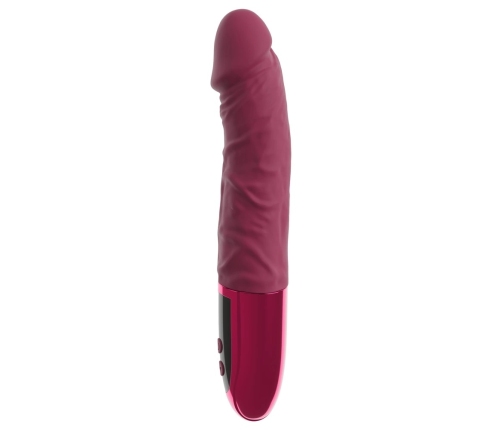 beau coeur VARELO Natural Vibrator Red 23cm 12 Modes Silicone LED USB