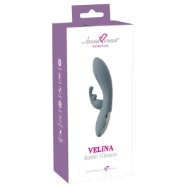 beau coeur Velina Dual Motor Silicone Rabbit Vibrator 20cm Pink