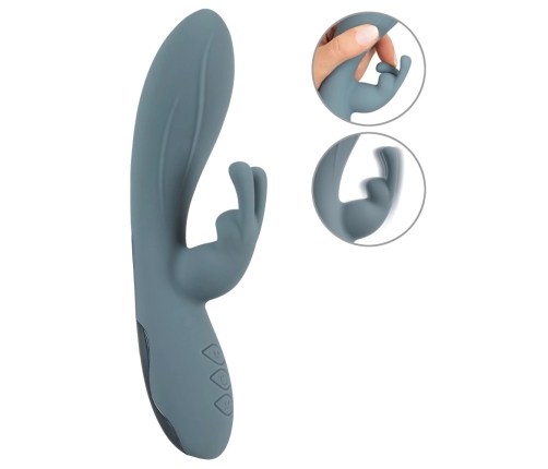 beau coeur Velina Dual Motor Silicone Rabbit Vibrator 20cm Pink