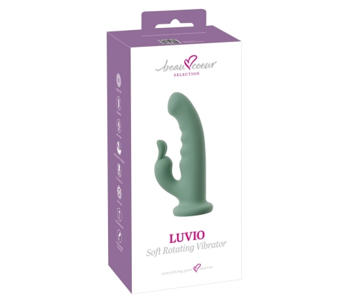 beau coeur Luvio Rotating Soft Dual Motor System with Suction Cup 19.3cm