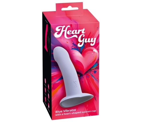 You2Toys Heart Guy Blue Intimate Machine with Suction Base, 17cm