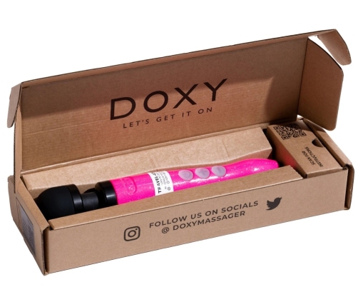 Doxy Die Cast 3R Hot Pink Cordless Massage Wand, 28cm, Rechargeable