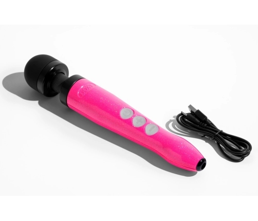 Doxy Die Cast 3R Hot Pink Cordless Massage Wand, 28cm, Rechargeable